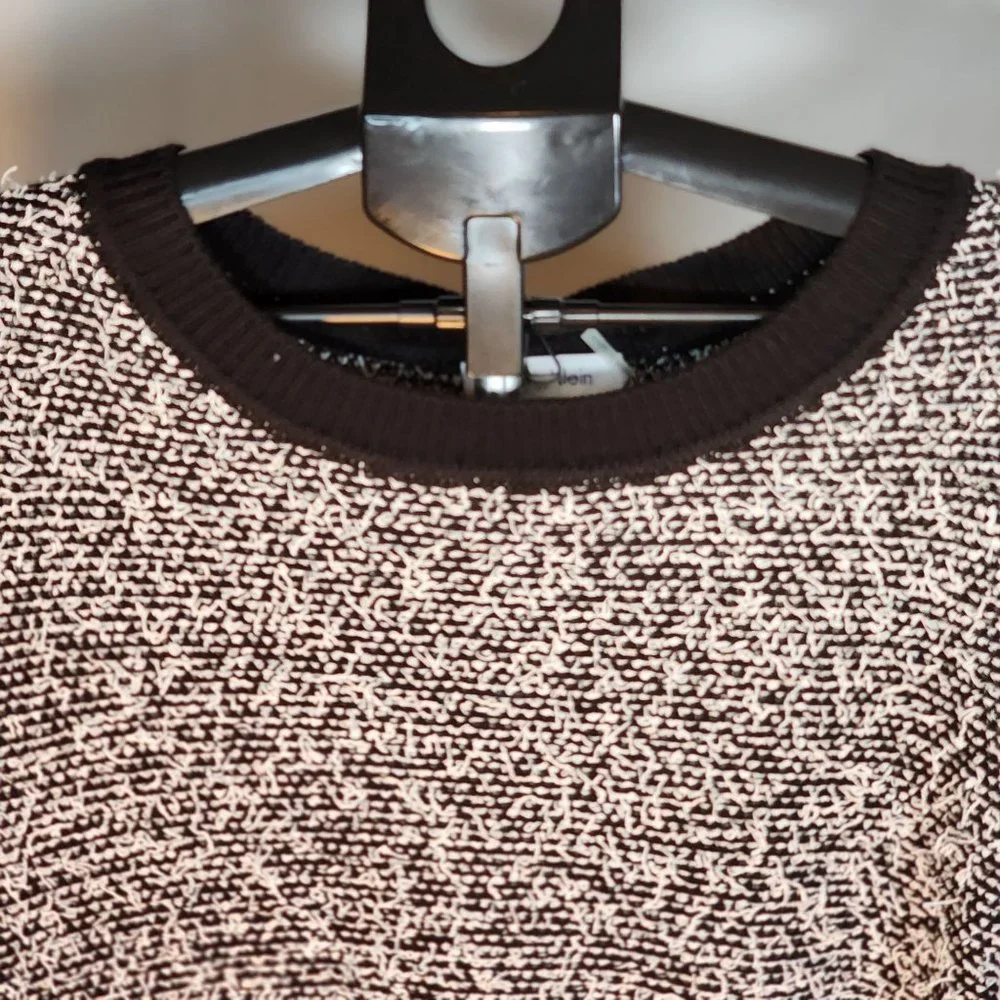Calvin Klein Black White Lightweight‎ Pullover Sweater Size Small